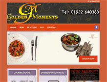 Tablet Screenshot of goldenmomentswalsall.com